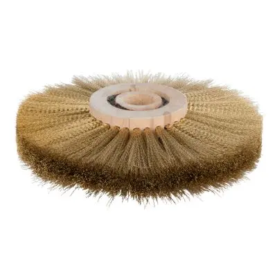 BRONZEplus Round brush, tin bronze wire, crimped, Ø150 mm 