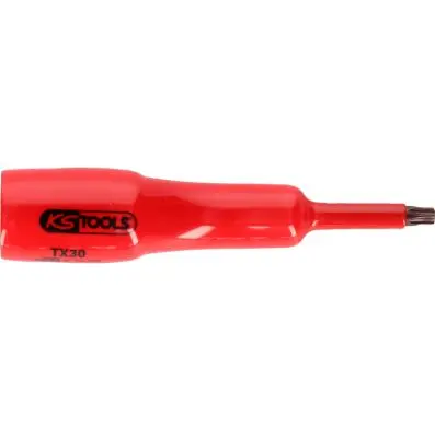 1/2" bit socket with protective insulati on for Torx screws, T60, long 