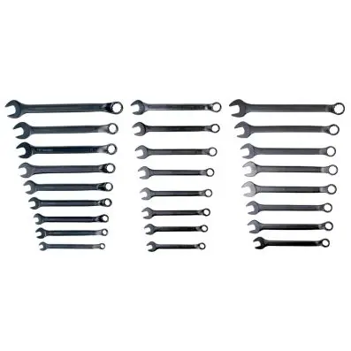 Combination spanners set, offset, 25 pcs 6-32mm 