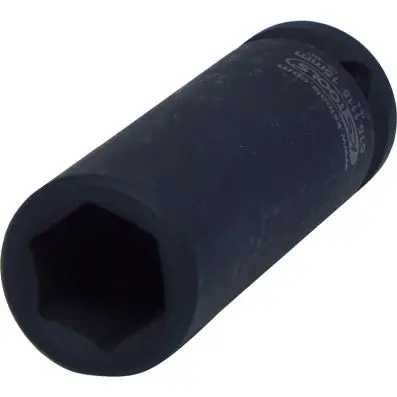 1/2" Hexagon impact socket, deep, 15mm 