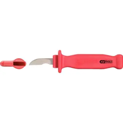 Cable-stripping knife with protective in sulation, 195mm 