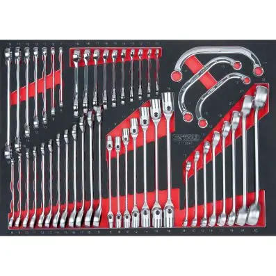 SCS wrench set, 47 pcs, 1/1 system inser t 