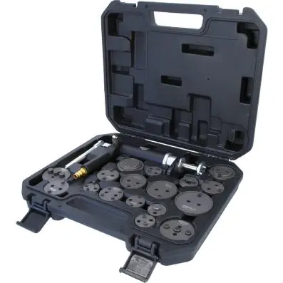 Brake piston wind back tool set, 18 pcs 