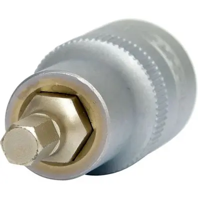 1/2" Bit socket hexagon, short, 6mm 