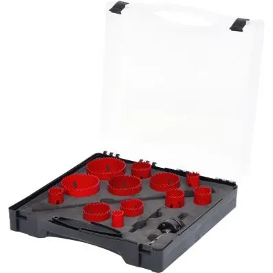 Universal holesaw set, 15 pcs 