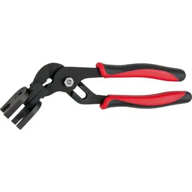 Release pins for transmission oil cooler pipes 