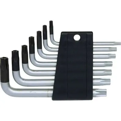Torx tamperproof key wrench set, short, 7 pcsTB10-TB40 
