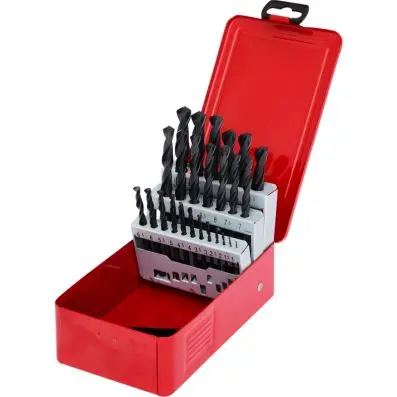 HSS-R Twist drill set in metal case, 25 pcs, 1-13mm 