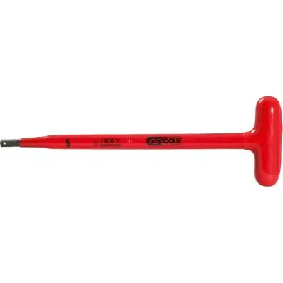 T-grip hexagon box spanner with protecti ve insulation, 10x250mm 