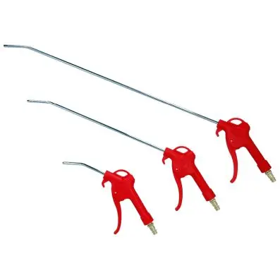 Pneumatic blow out pistol set, 3 pcs, 95 -510mm 