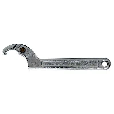 Flexible hook wrench with nose, 155-230m m 