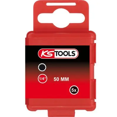 1/4" Bit spline XZN, 50mm, pack of 5, M6 