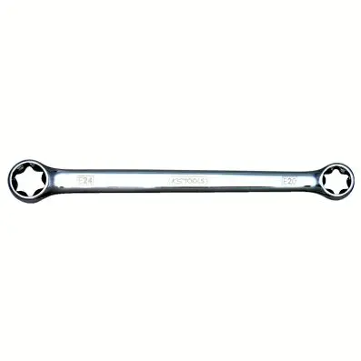 CHROMEplus Double ring spanner for Torx E-Profile, E6xE8 