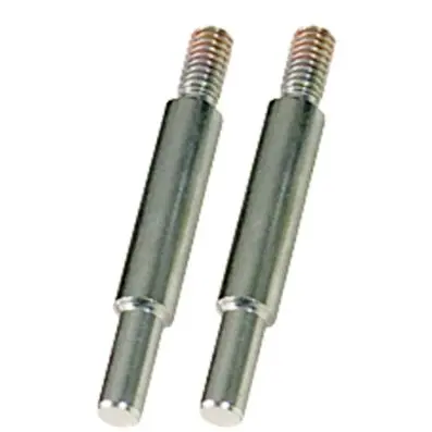 Round adaptor, pack of 2, chrome plated, 6mm 