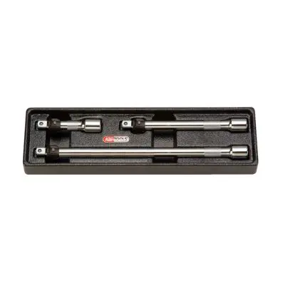 3/8" CHROMEplus Extension set with inter lock, 3 pcs 