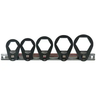 3/8" set of insert ring spanners, extra flat, 5 pcs. 