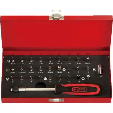 1/4" Bit set, 29 pcs 