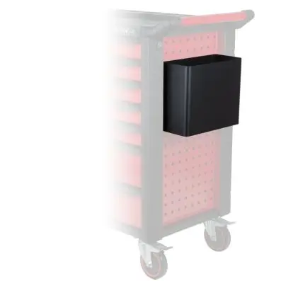RACINGline waste bin, black 