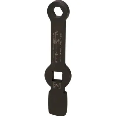 3/4" impact 12-sided wrench with 2 impac t surfaces, 26mm 