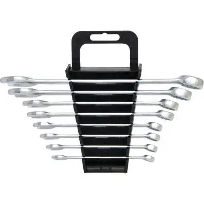 Combination spanners set, offset, 8 pcs 8-19mm 