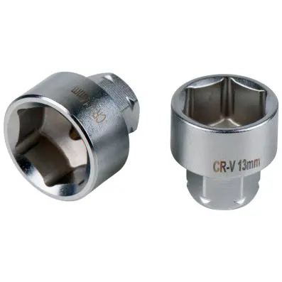 11 mm Go through socket, 13 mm 