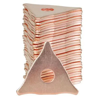 Triangular-washer 2.5 x 50.0 mm copper c oated 100pcs 