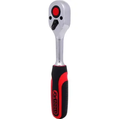 1/4" CHROME Reversible ratchet, 72 teeth , plactic handle 
