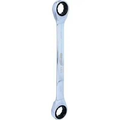 GEARplus Double ring ratchet spanner, 11 /16"x3/4" 