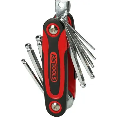 Ball ended hexagon key wrench set, 8 pcs 