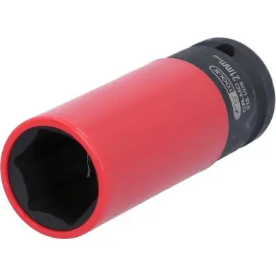 1/2" Aluminium wheel impact socket, deep , 21mm 