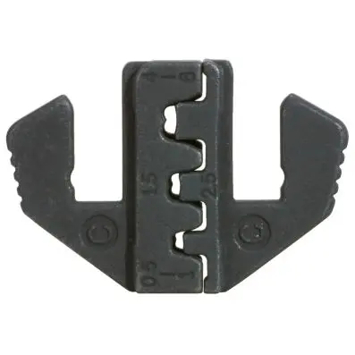 Pair of crimp inserts for flat plugs 4.8 und 6.3 mm, Ø 0.5 - 6.0 mm 