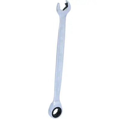 DUO GEARplus combination spanner set wit h ratchet mechanism in ring and open jaw 