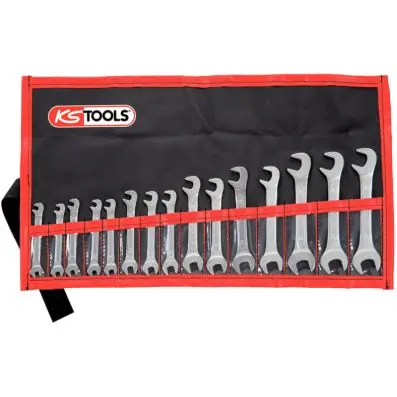 Dbl.open end spanner set, 15pcs 