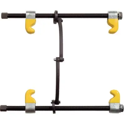 Coil spring compressor with safety latch and plastic coated hook, 300mm 