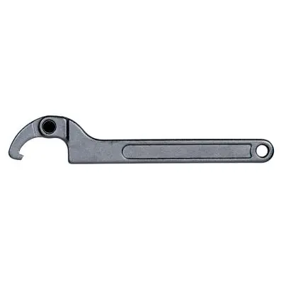 Flexible hook wrench with nose, 80-120mm 