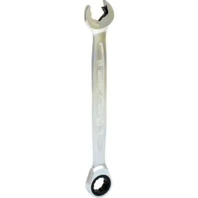 DUO GEARplus combination spanner set wit h ratchet mechanism in ring and open jaw 