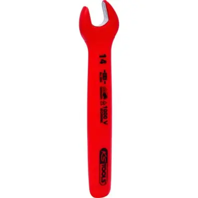 Open-end wrench with protective insulati on, 14mm 