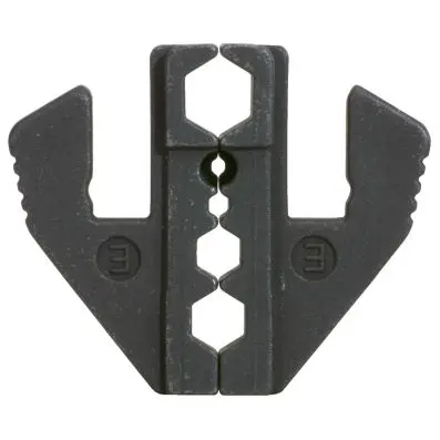 Pair of crimp inserts for coaxial plugs, Ø 6.50 / 5.41 / 1.72 mm 