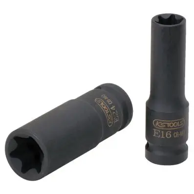 Impact socket ETorx, deep, 1/2", E22 