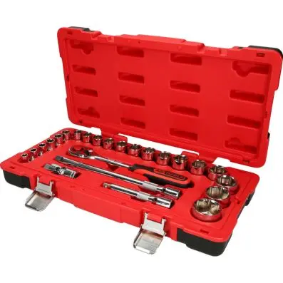 1/2" CHROMEplus Socket set, 24 pcs 