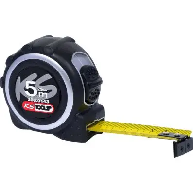 Tape measure with locking device and bel t clip, 5m 