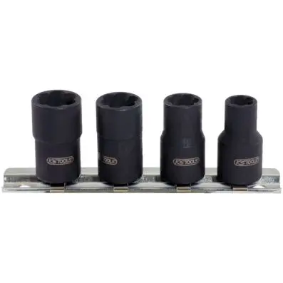 3/8" Spiral profile socket set, 4 pcs, 8 -13mm 