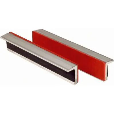 Aluminium bench vice protective jaws wit h rubber insert,160mm 