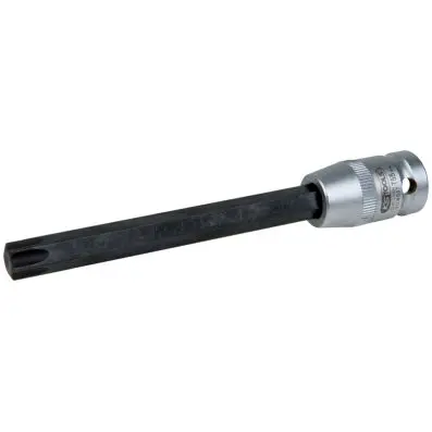 1/2” bit socket for Torx screws, T55, le ngth 140mm, phosphate finish 