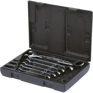 GEARplus reversing combination ratchetin g spanner set, 6 pcs 
