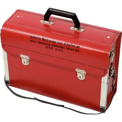 Leather toolcase, empty 