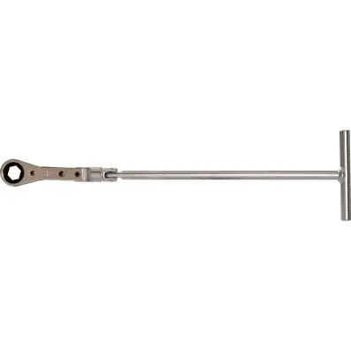 Glow plug T-handle ring ratchet wrench, 12mm 