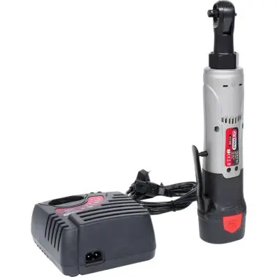 1/4'' Cordless reversible ratchet, 34Nm, 220 r.p.m. 10,8V, with 2 batteries and 1 
