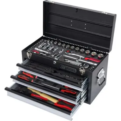 1/4"+1/2" CHROMEplus Universal tool set, 99 pcs 