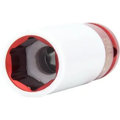 1/2" Aluminium wheel impact socket, deep , 21mm 